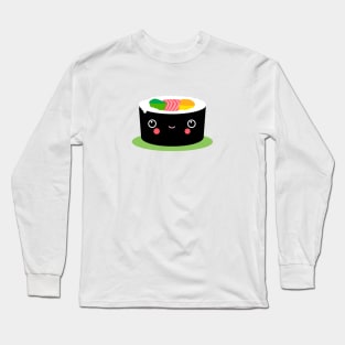 Kawaii Illustration Maki Sushi Long Sleeve T-Shirt